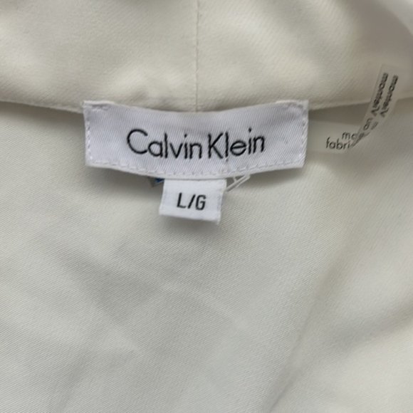 Calvin Klein Short Sleeve Blouse Large - Picture 4 of 5